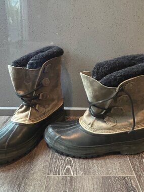 Shoes | Mens Earth Square Toe Leather Boots Durable 1inch  display picture 1